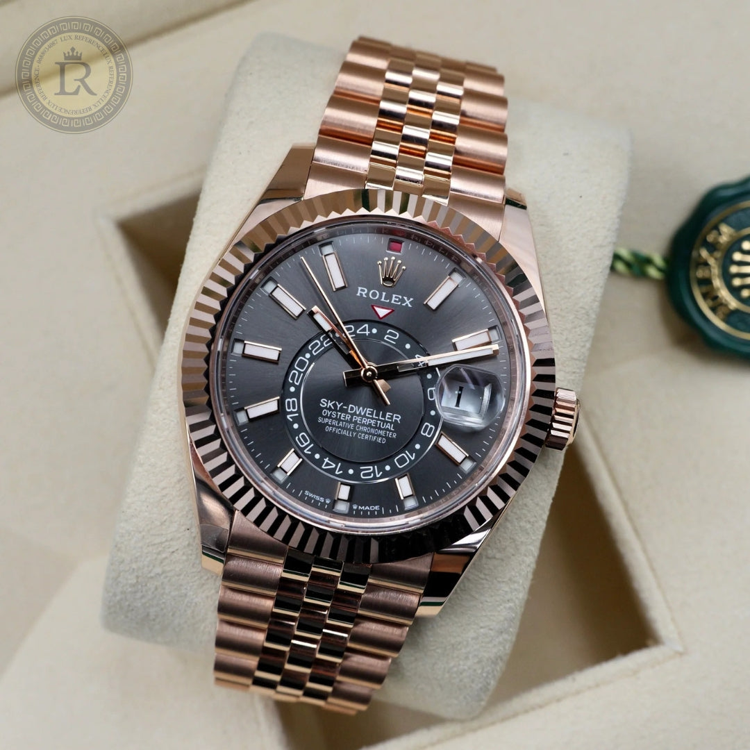 Meridian Dual-Time Pilot — Rose Gold, Grey Dial