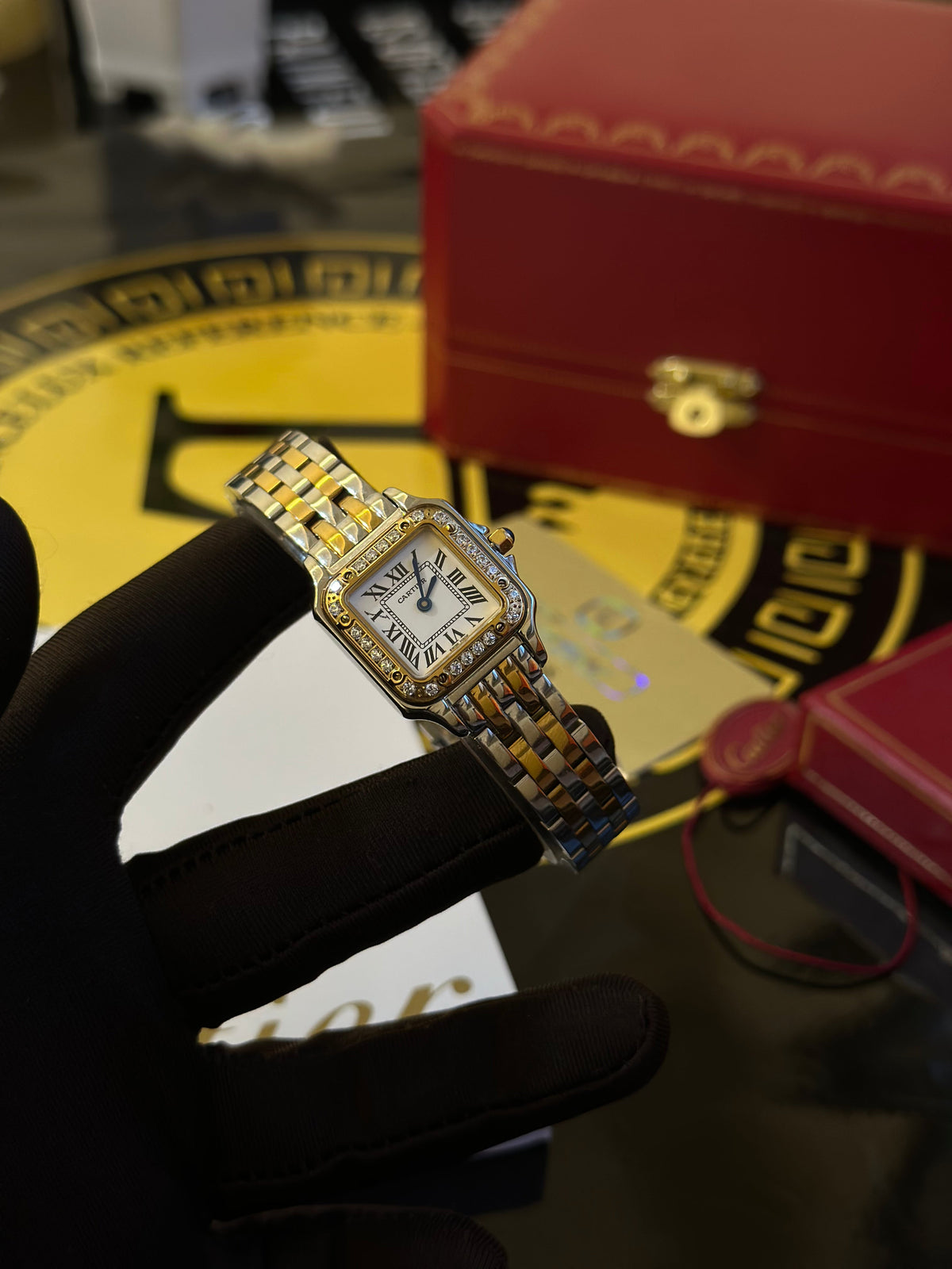 Meridian Panther Bracelet — Two-Tone, Diamond