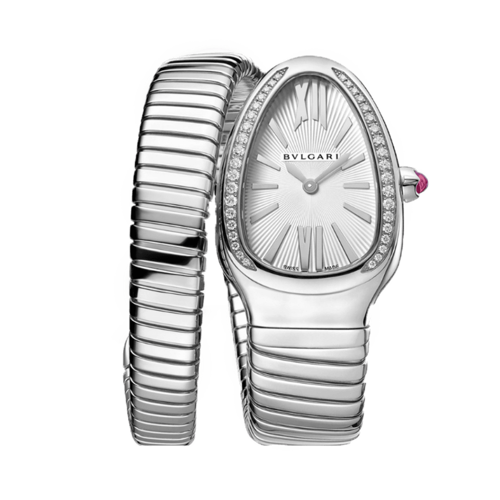 Meridian Serpent Bracelet — White, Pavé
